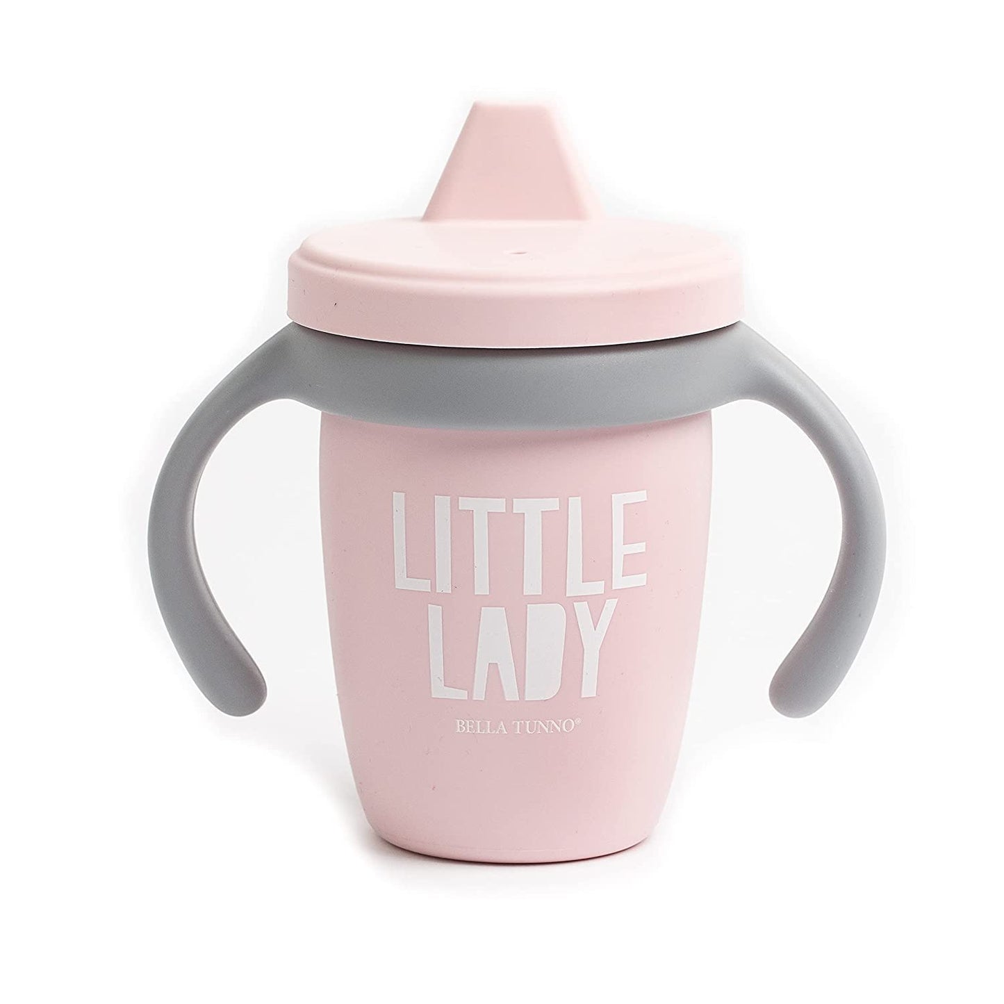 Sippy Cup by Bella Tunno, Silicone Training Cup with Transition Handles for Infants, Toddlers & Kids, Babies 6-12 Months & Toddlers 1-3 Years, Boys & Girls, Little Lady, 8 oz