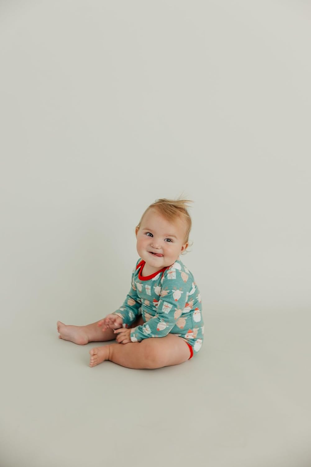 Copper Pearl Long Sleeve Bodysuit Baby: Ultra Soft Baby for Newborns, Boys, and Girls - Stylish, Comfortable, Overlap Shoulders, Premium Knit Fabric - Newborn, Prancer