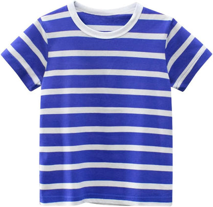 Boys' 4-Pack Excavator Short Sleeve Crewneck T-Shirts Top Tee Size 2-7 Years Toddler Boys' Value Pack Cotton T-Shirt