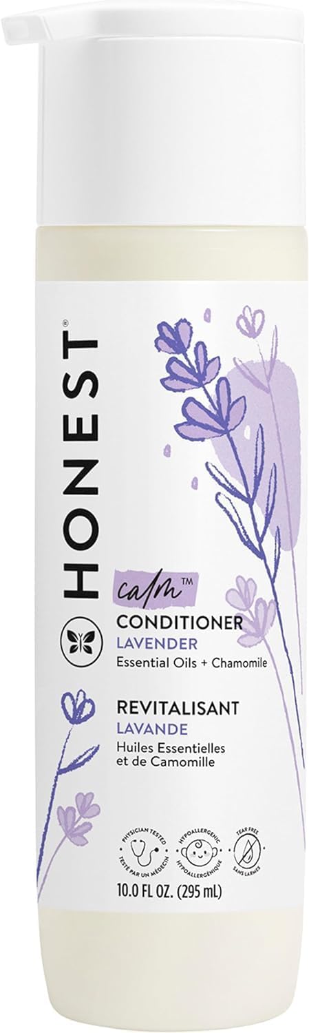 The Honest Company Silicone-Free Conditioner | Gentle for Baby | Naturally Derived, Tear-free
