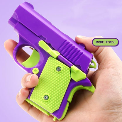Fidget Toys Pistol, 3D Gravity Mini 1911 Fidget Pistol Toys,Fidget Sensory Toys,Stress Relief for