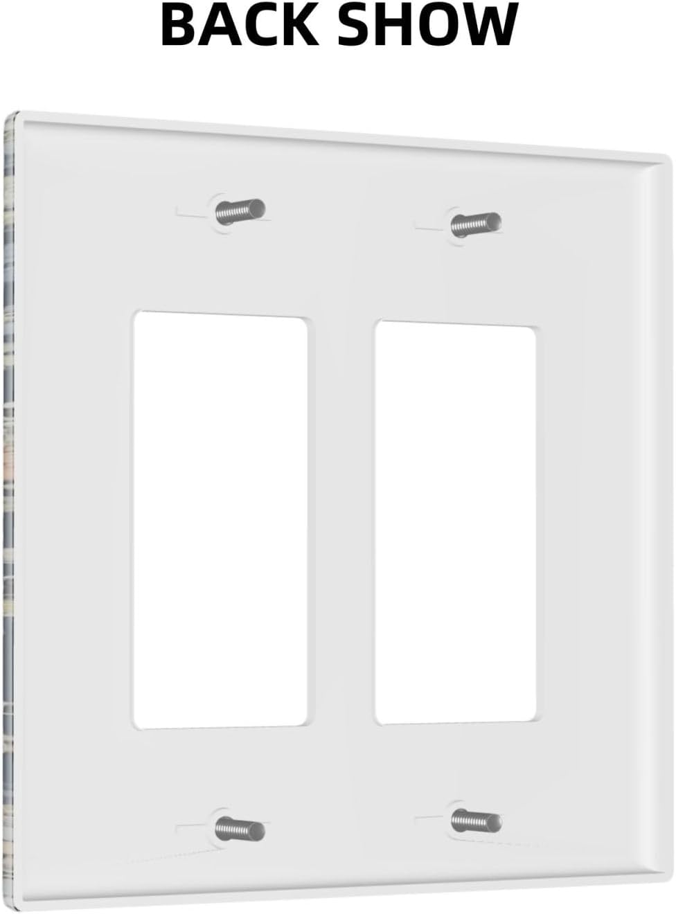 Decorative Outlet Covers Rustic Morris Birds Green Leaf Flower 2 Gang Wall Plate Double Rocker Two Switch Wall Cover Plate Light Switch Cover Plate Faceplate for Country Bedroom Decor