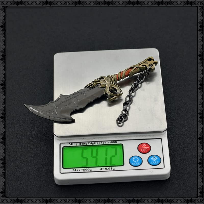 Superbuybox God of War Kratos Blades of Chaos Action Figures Game Collection Keychain Desk Decoration Backpack Pendant Gift