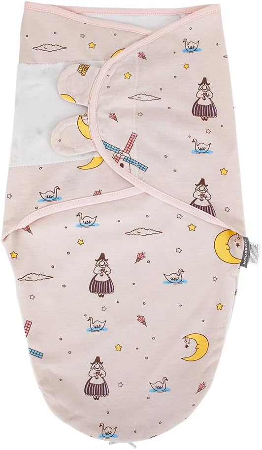 HOUSBAY Baby Swaddle Blanket Boy Girl,Super Soft Material Newborn Adjustable Swaddles 2-Way Zipper
