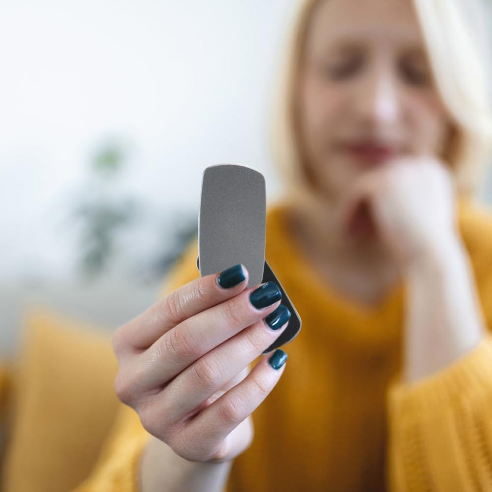 Trackless Fidget Slider, Aluminum Alloy Magnetic Metal Fidget Slider EDC Fidget Toys for Adults, Home Office Executive Desk Toys Ideal Gifts for ADD/ADHD/Autism (Grey)