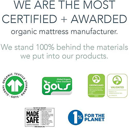 Naturepedic Organic Waterproof Crib Mattress Pad, Skin Friendly, Breathable & Absorbent Crib