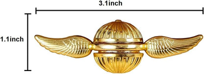 LanCipal Magic Orb Hand Finger Spinner, Gold Fidget Spinner Stress Relief Anti Anxiety Desk Decoration Toy Party Favors for Adults (Gold)
