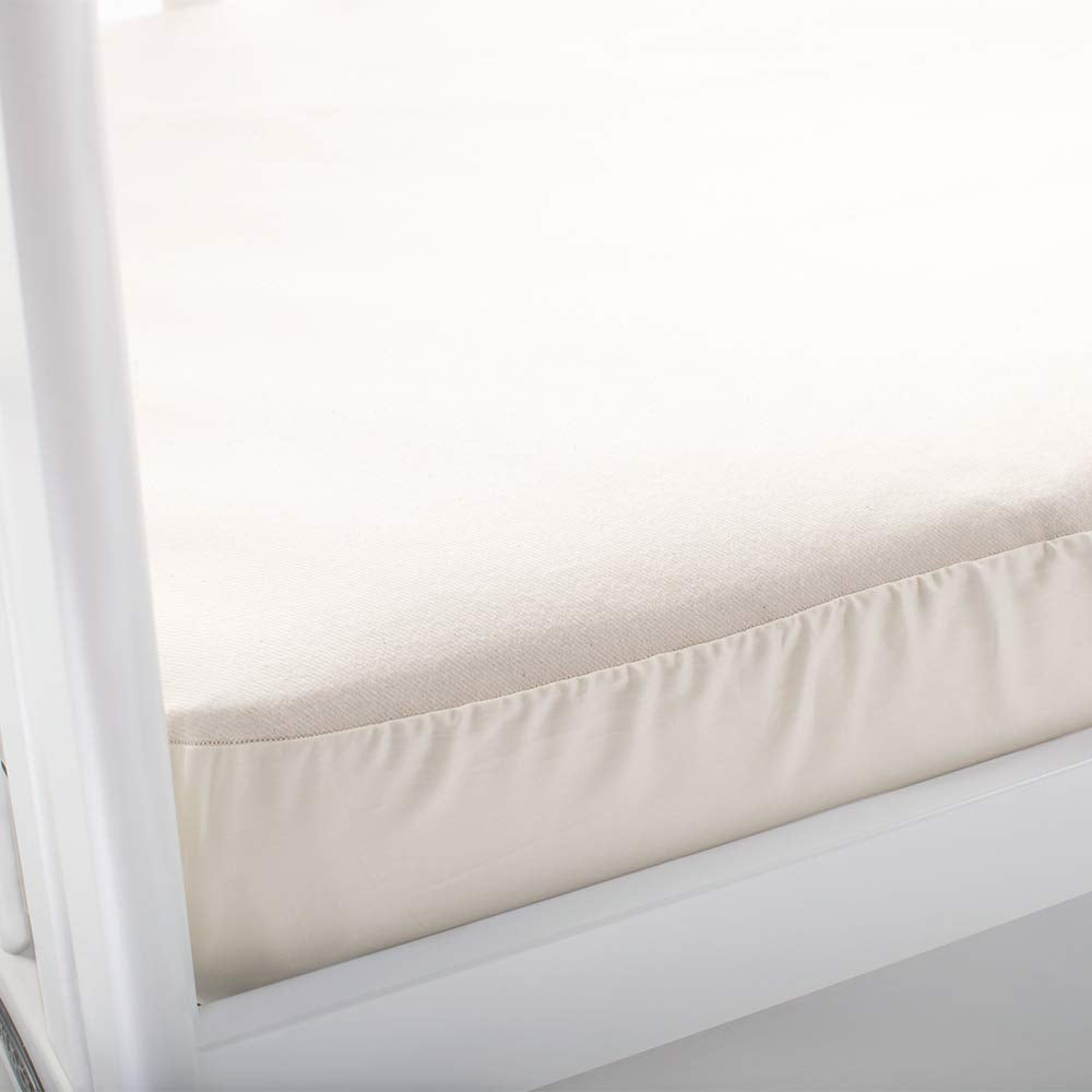 Naturepedic Organic Waterproof Crib Mattress Pad, Skin Friendly, Breathable & Absorbent Crib