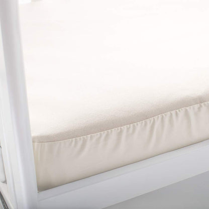 Naturepedic Organic Waterproof Crib Mattress Pad, Skin Friendly, Breathable & Absorbent Crib