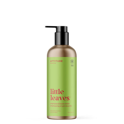 ATTITUDE Shampoo and Body Wash for Kids, EWG Verified Hair and Body Cleanser, Dermatologically