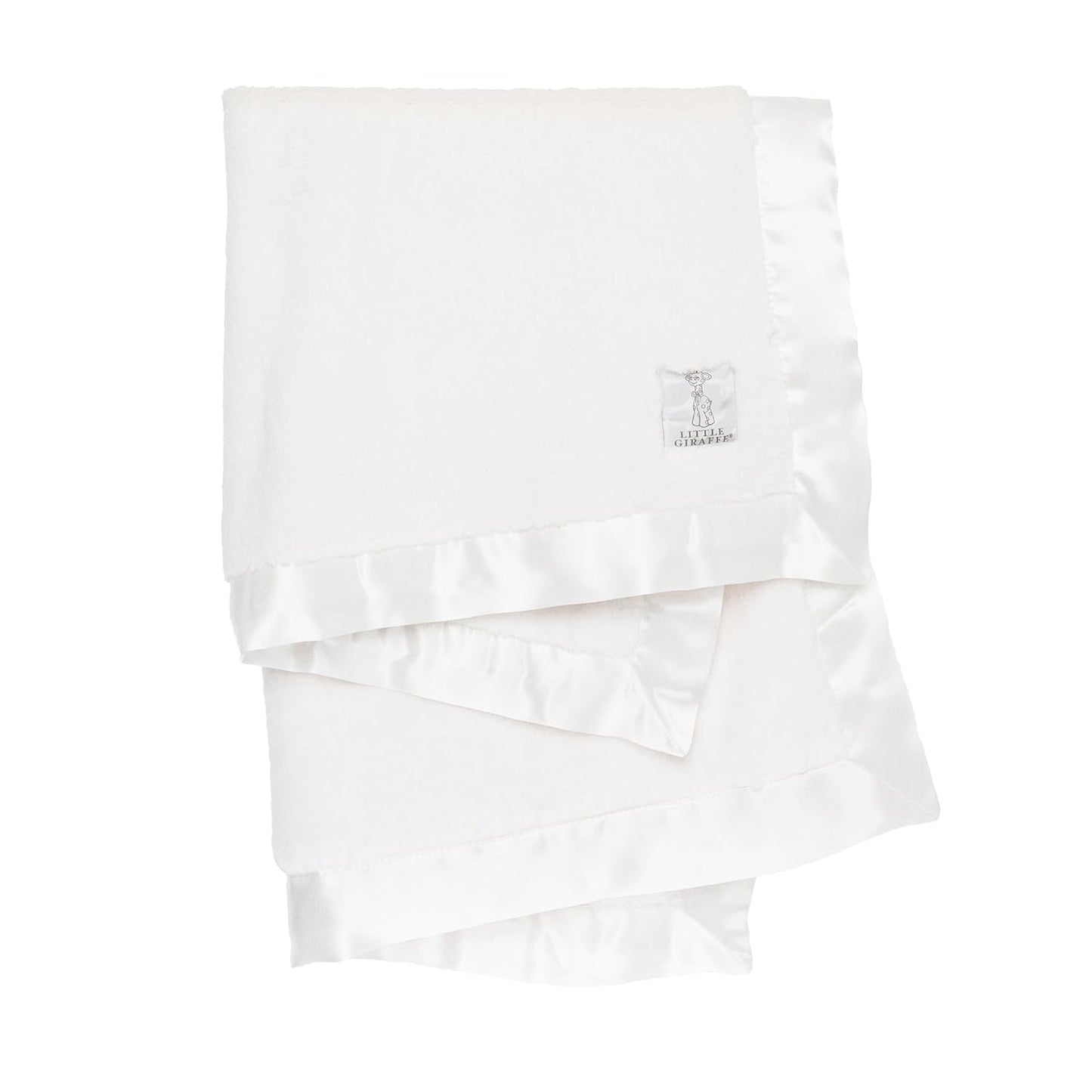 Little Giraffe Baby Blanket - Luxe Soft Blanket with Satin Trim - Baby Stroller Blanket - Newborn