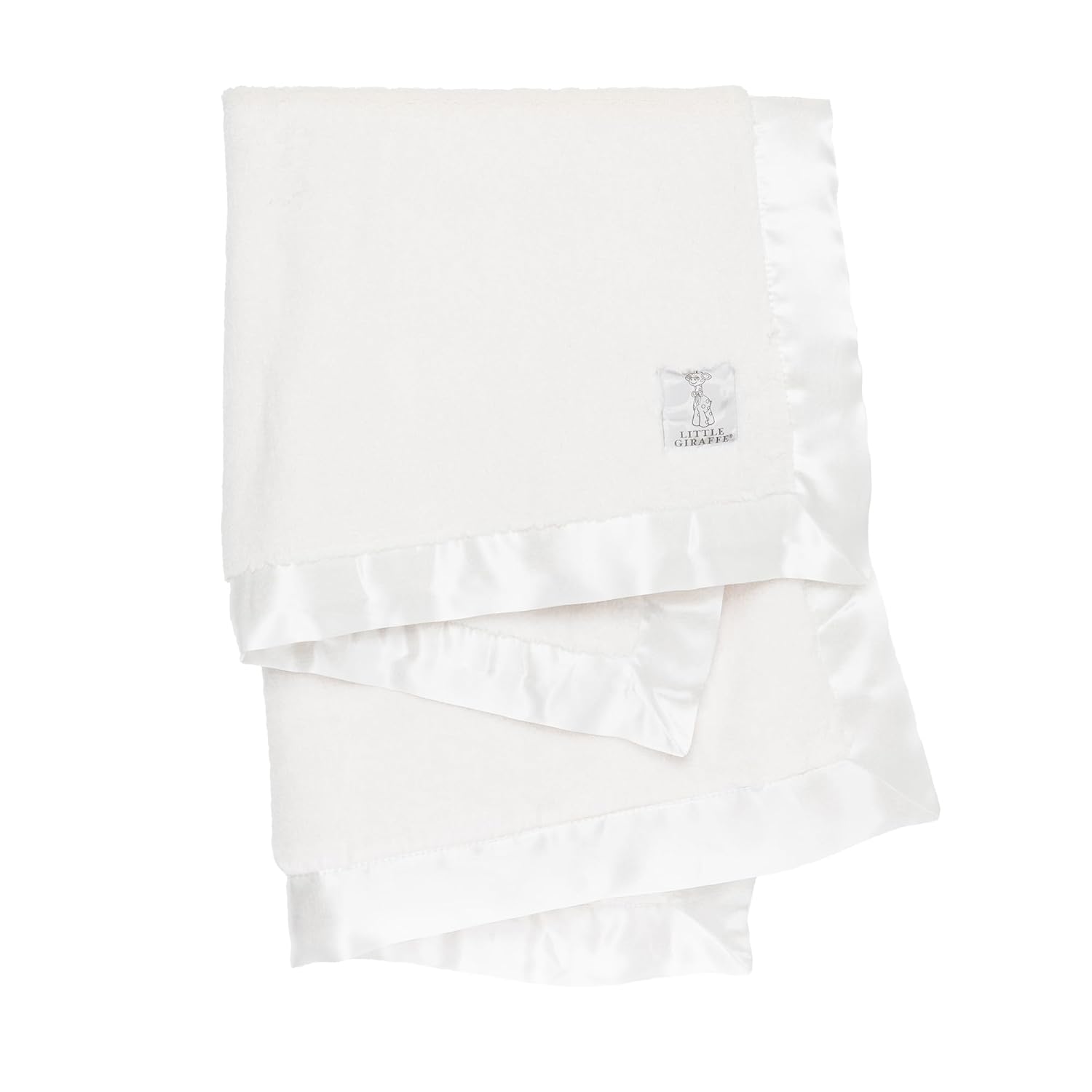 Little Giraffe Baby Blanket - Luxe Soft Blanket with Satin Trim - Baby Stroller Blanket - Newborn