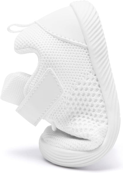 MORENDL Toddler Sneakers Baby Boys & Girls Barefoot Shoes Lightweight Breathable Walking Running Tennis Athletic Sport Shoes