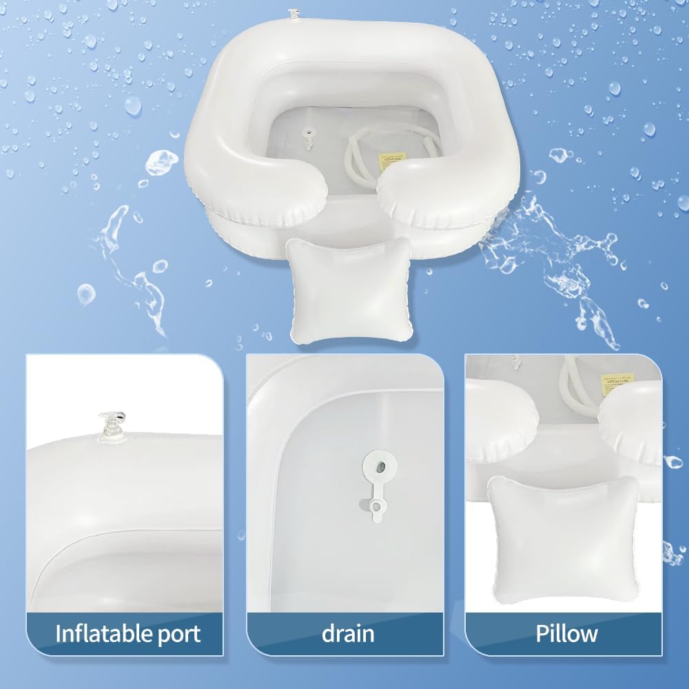 Medical Inflatable Bathtub,Inflatable Bed Bath,Medical PVC Bedside Shower Bathtub Kit,Bed Baths for