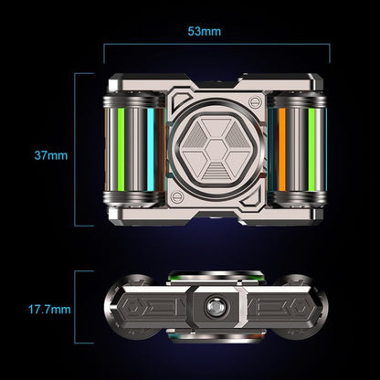 Tank Fidget Roller,Metal,Glow in The Dark Adult Handheld Fidget Spinner,EDC Fidget Toys,Ideal Gift for ADHD/ADD/Autism to Relieve Stress&Tension&Anxiety,Promote Focus&Clarity(Black)