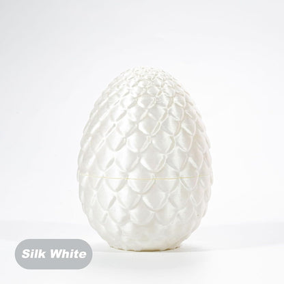 3D Printed Dragon in Egg, Full Articulated Dragon Crystal Dragon with Dragon Egg， Home Office Decor Executive Desk Toys, Adults Fidget Toys for Autism ADHD，3D Printed Gift