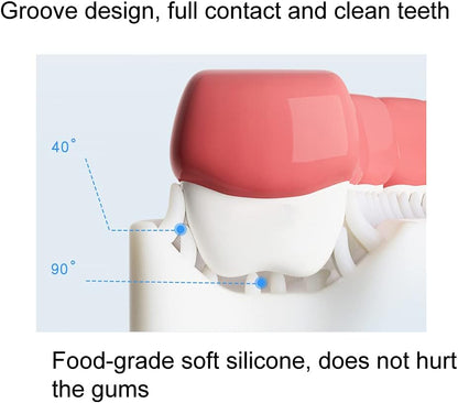 2 Pcs U-Shaped Kids Toothbrush, Premium Soft Manual Training Toothbrush for Kids 2-6 Years Old.