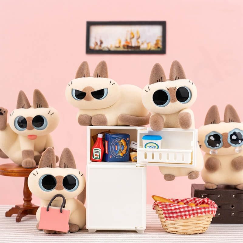 Nobeko Azukican Azukisan Cat Daily Life Series2 Blind Box Figures 1PC Random Art Cute Collectibles Birthday Gift