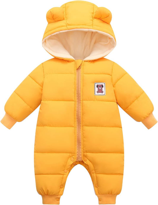 Cute Baby Boys Snowsuit New Born baby girls Winter Coat Toddler Clothes