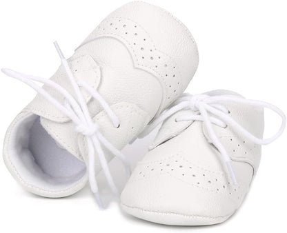 LONSOEN Baby Girls Boys Loafers Prewalker Dress Crib Shoes