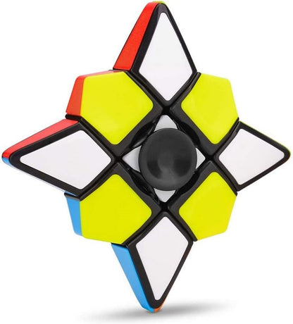 Fidget Spinner Cube 1x1 Brain Teasers Magic Puzzle Spinning Cube Stress Relief Toys Kids Adults by SHUYUE