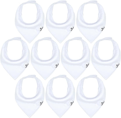 DiaperSquad's Baby Bibs for Drooling and Teething, Bibs for Boys, Baby Girl - Solid Cotton Baby Drool Bibs