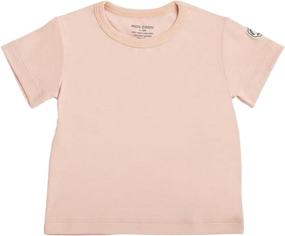 Mon Chou Premium Short Sleeve Shirt - Ultra Soft, 100% Pima Cotton Crew Neck Baby T Shirts - Organic Cotton Baby Clothes