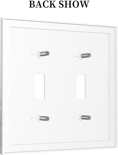 Decorative Switch Plates Wildflower Botanical Watercolor Floral 2 Gang Double Toggle Outlet Light Switch Cover Wall Plate Electrical Faceplate For Bed Room Living Room Decor