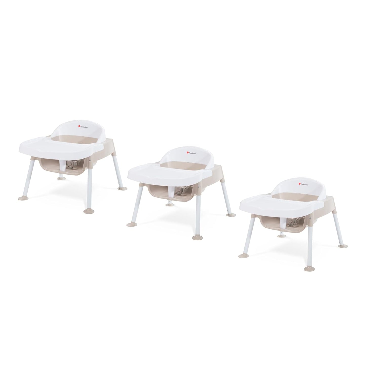 Foundations Secure Sitter Feeding Chairs Multipack, No-Tip Feet, 3-Point Adjustable Harness