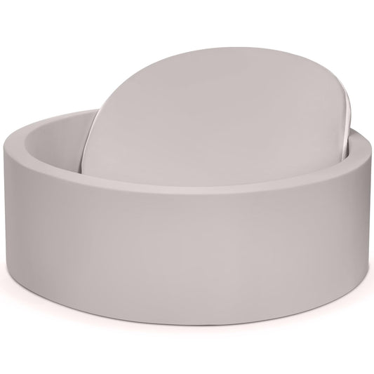 SIUUHOVS Baby Foam Ball Pit, 35.4"x 11.8" Ball Pits for Toddlers Light Gray
