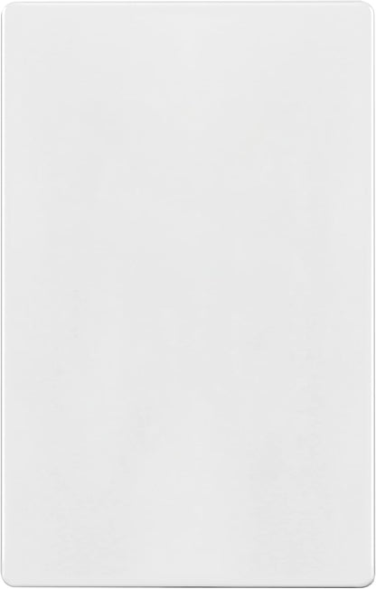ENERLITES Screwless Blank Wall Plate, Child Safe Blank Device Outlet Cover, Standard Size, 1-Gang 4.68" x 2.93", Polycarbonate Thermoplastic, UL Listed, SI8801-W, Glossy, White