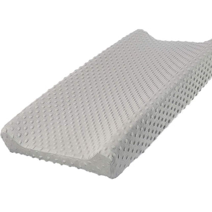 Owlowla Changing Pad Cover, Soft Minky Dots Changing Table Sheets for Baby Boy and Girl(Silver Gray)