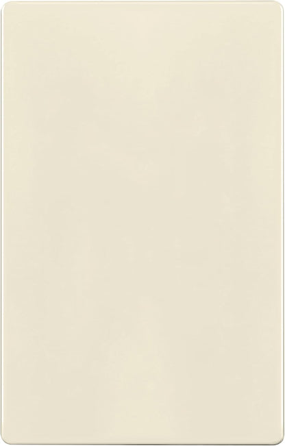 ENERLITES Screwless Blank Wall Plate, Child Safe Blank Device Outlet Cover, Standard Size, 1-Gang 4.68" x 2.93", Polycarbonate Thermoplastic, UL Listed, SI8801-LA, Glossy, Light Almond