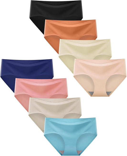 Finihen Teen Girls Underwear Seamless Big Girls Panties No Show Multipack.