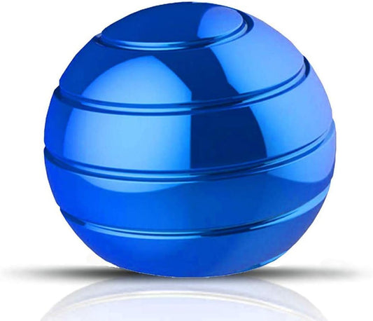 Kinetic Desk Toy,Optical Illusion Metal Fidget Spinning Ball,Office Executive Stress Relief Spinner Toys for Adults & Kids