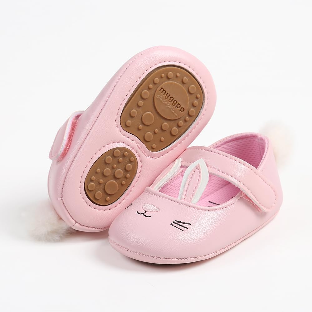 Baby Shoes Mary Jane Flats Non Slip Soft Sole Infant Toddler Sneakers First Walkers Party Christmas Dress Shoes