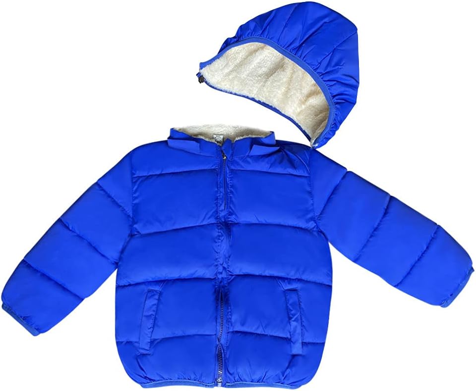 Baby Girls Boys' Winter Fleece Jackets With Hooded Toddler Cotton Dress Warm Lined Coat Outer Clothing