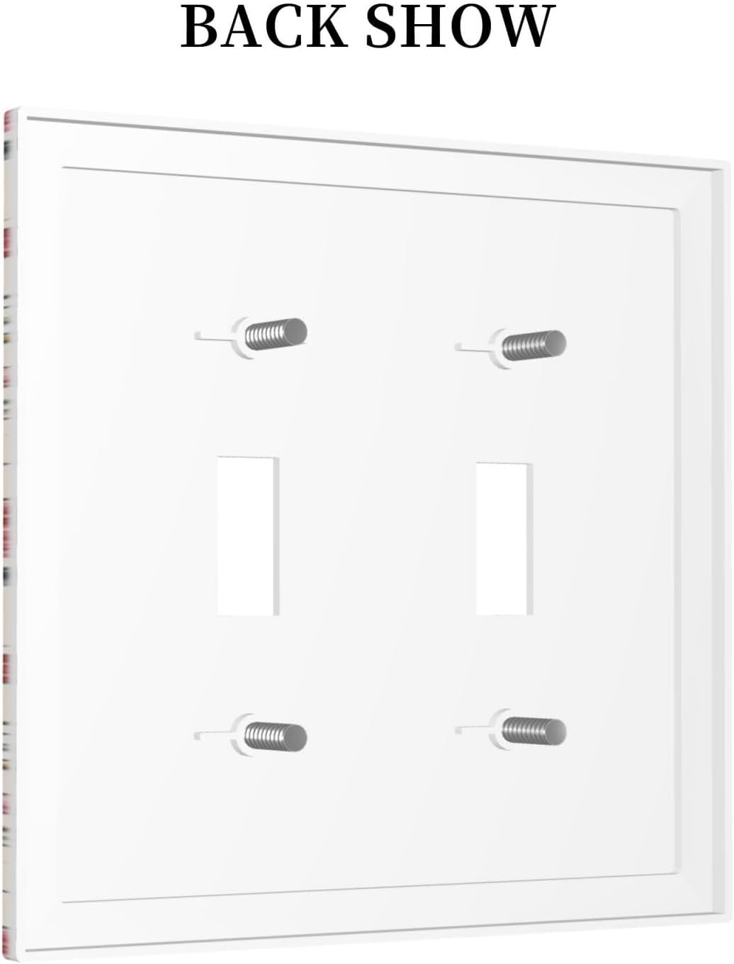 Decorative Switch Plates Vintage Flowers Rose Leaf Bird Butterfly 2 Gang Double Toggle Outlet Light Switch Cover Wall Plate Electrical Faceplate for Bedroom living Room Decor