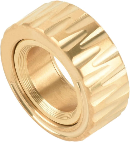 Fidget Rings EDC Fidget Slider Fidget Toys Adults Stress Relief for Adults Magnetic Metal Fidget Anxiety Ring ADHD Toys Haptic(Gold)