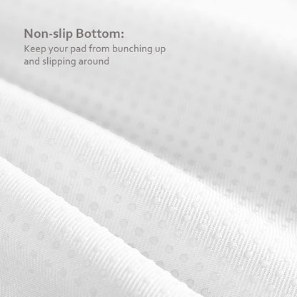 Waterproof Crib Mattress Protector 34" x 52", Non-Slip & Sturdy Mattress Pad, 4 Layers Incontinence