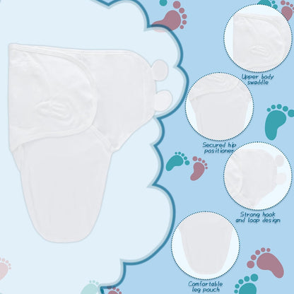 Baby Swaddle Sleep Sacks with Hats for 0-3 Months Baby Swaddle Blanket Wrap Newborn Swaddles Sack