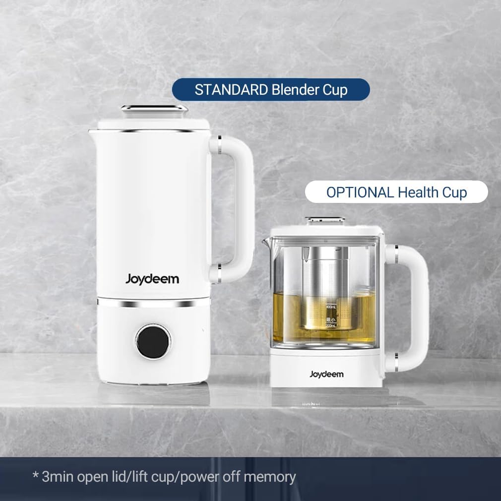 Joydeem JD-PB8200 Compact Blender with 10 Menus, Quiet Cooking Blender for Soymilk, Paste & Juice