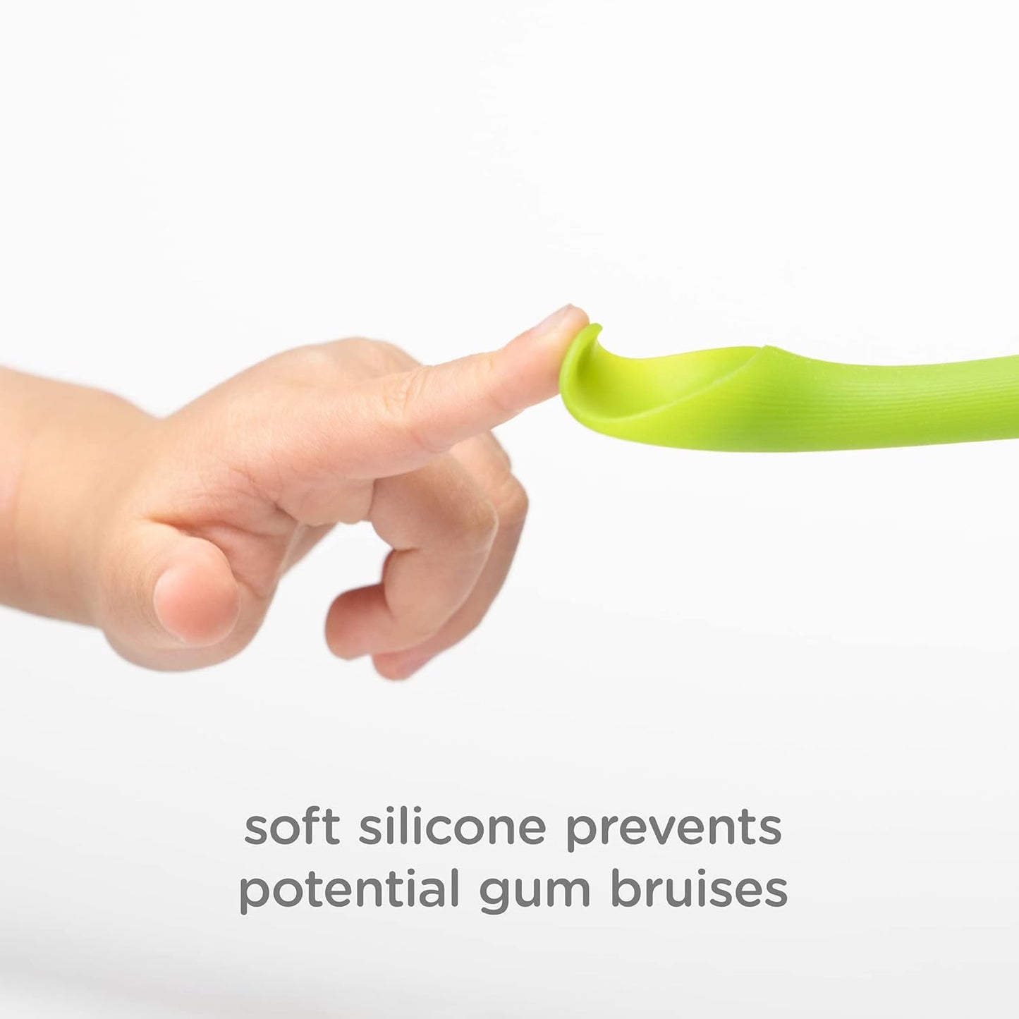 Olababy 100% Silicone Soft Tip Feeding Spoon for Parent Led Weaning 2 Count (Pack of 1 )