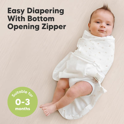 Baby Swaddle Sleep Sacks with Zipper - 3-Pack Swaddles for Newborns 0-3 Months, Infant, Baby Girls