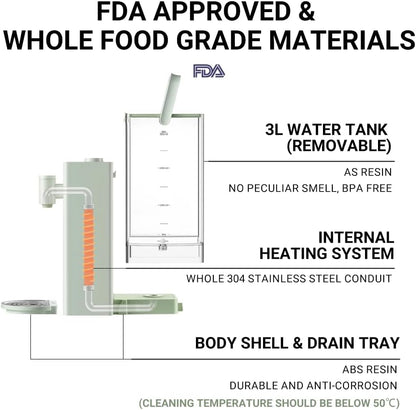 BUYDEEM S9013 Instant Hot Water Dispenser, Countertop Water Boiler & Warmer for Tea, Coffee and