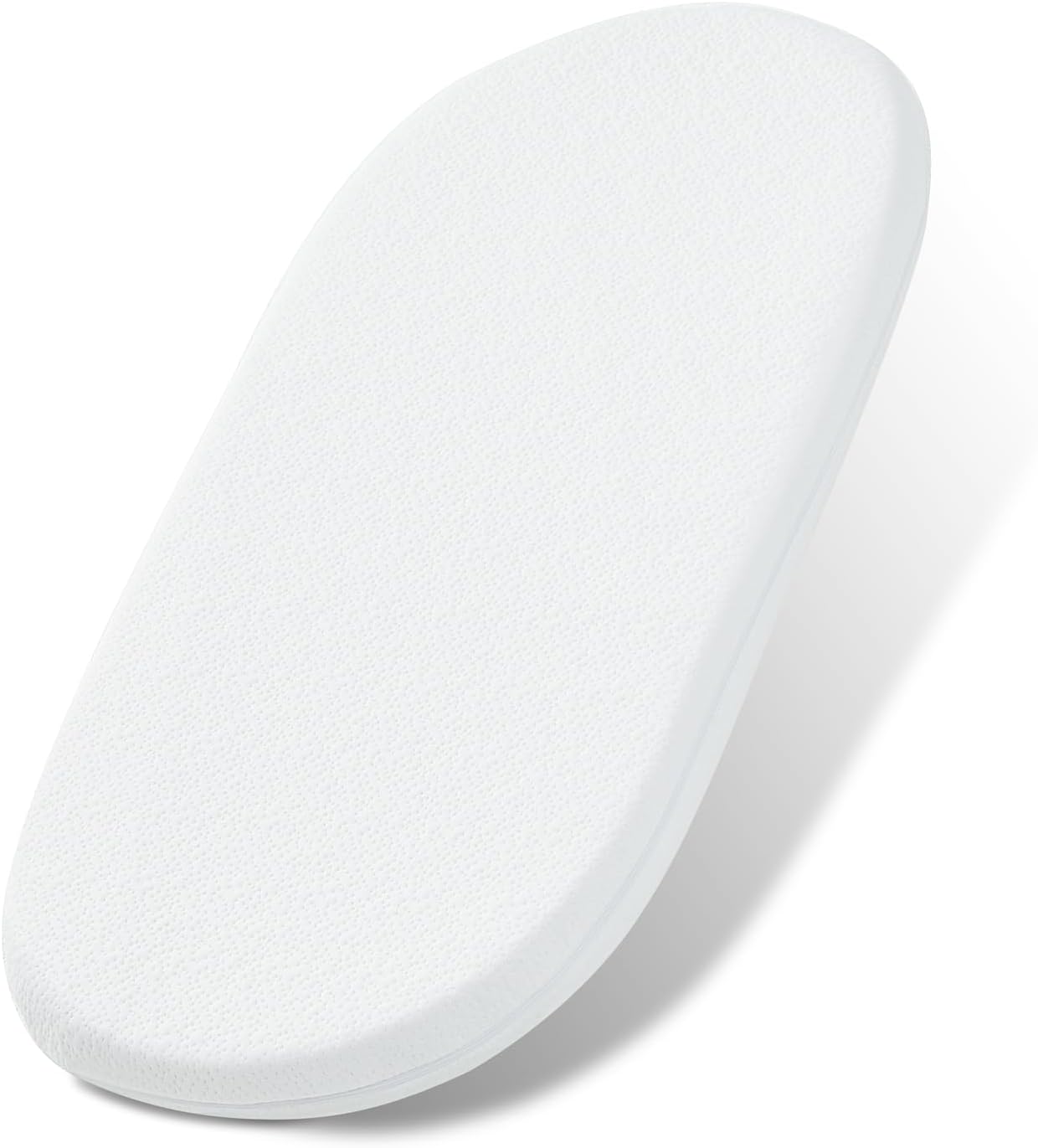 NeoBorn Baby Bassinet Mattress Pad, 30" x 15" Dual Sided Comfort Gel Memory Foam Mattress with Removable Breathable Soft Tencel Cover Fit for Dream On Me Lacy/Snoo/Moses Basket Baby Bassinet