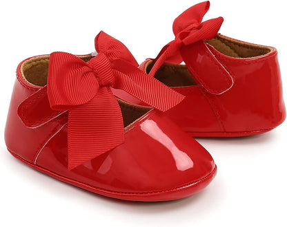 Baby Shoes Mary Jane Flats Non Slip Soft Sole Infant Toddler Sneakers First Walkers Party Christmas Dress Shoes