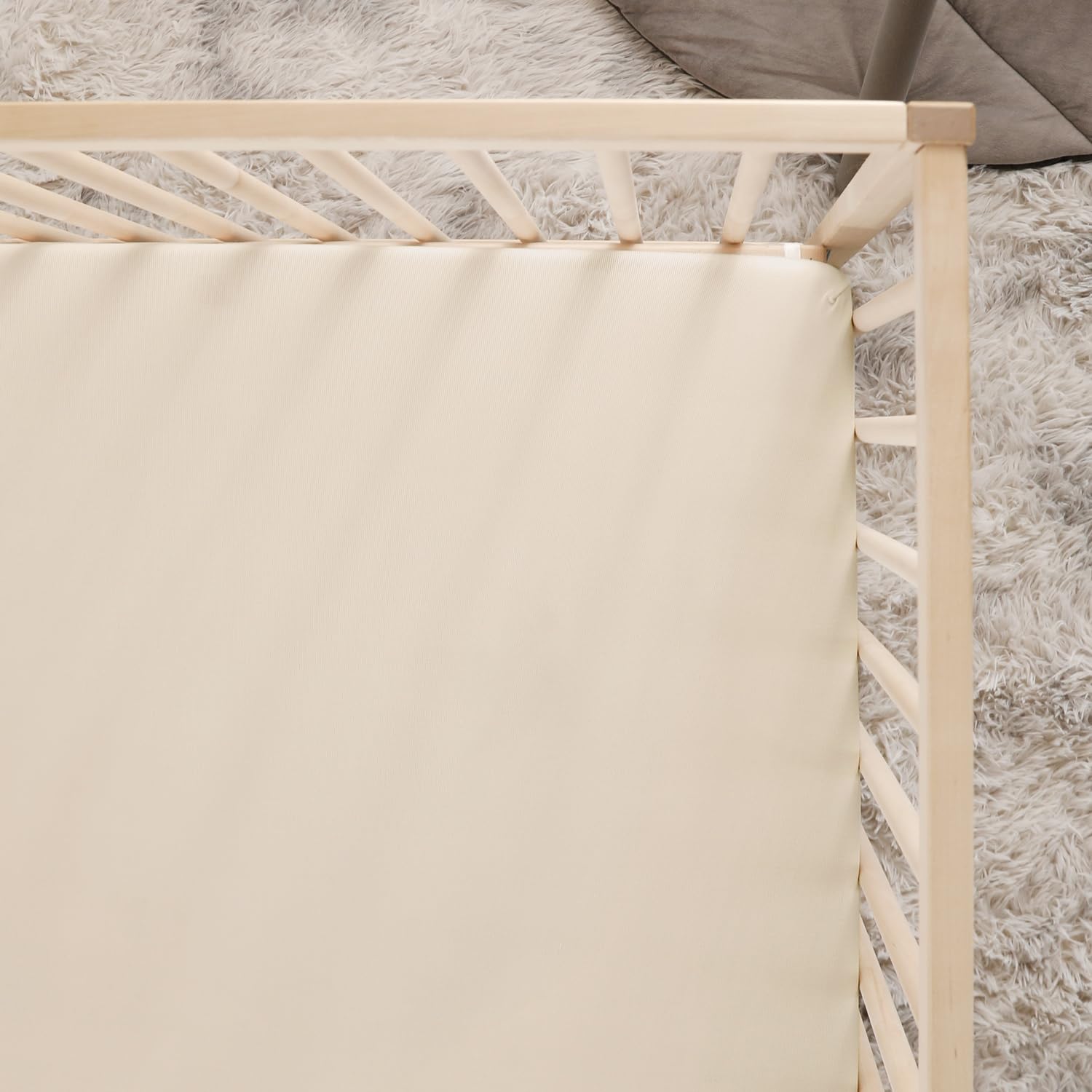 GRSSDER Mini Crib Sheets Fitted, Pack and Play Sheets 2 Pack, Ultra Soft Stretchy Pack N Play