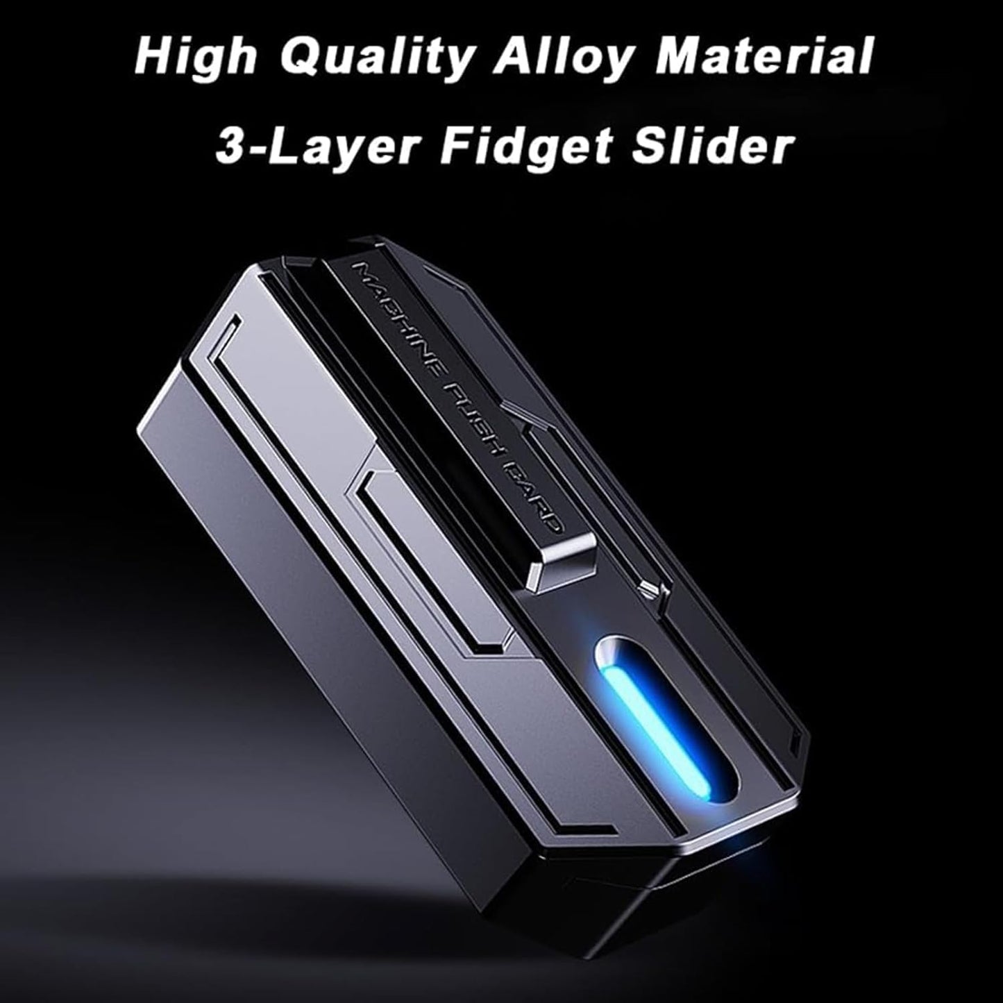 Fidget Toys Adults Metal Fidget Slider Metal Fidget Toys EDC Metal Fidget Slider Toys Adult Fidget Toys for Adults Desk Toys for Office for Adults(Fidget Toys Metal-Blue)