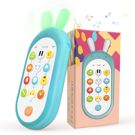 Richgv Baby Cell Phone Toy, Sensory Learning Toys with 12 Functions